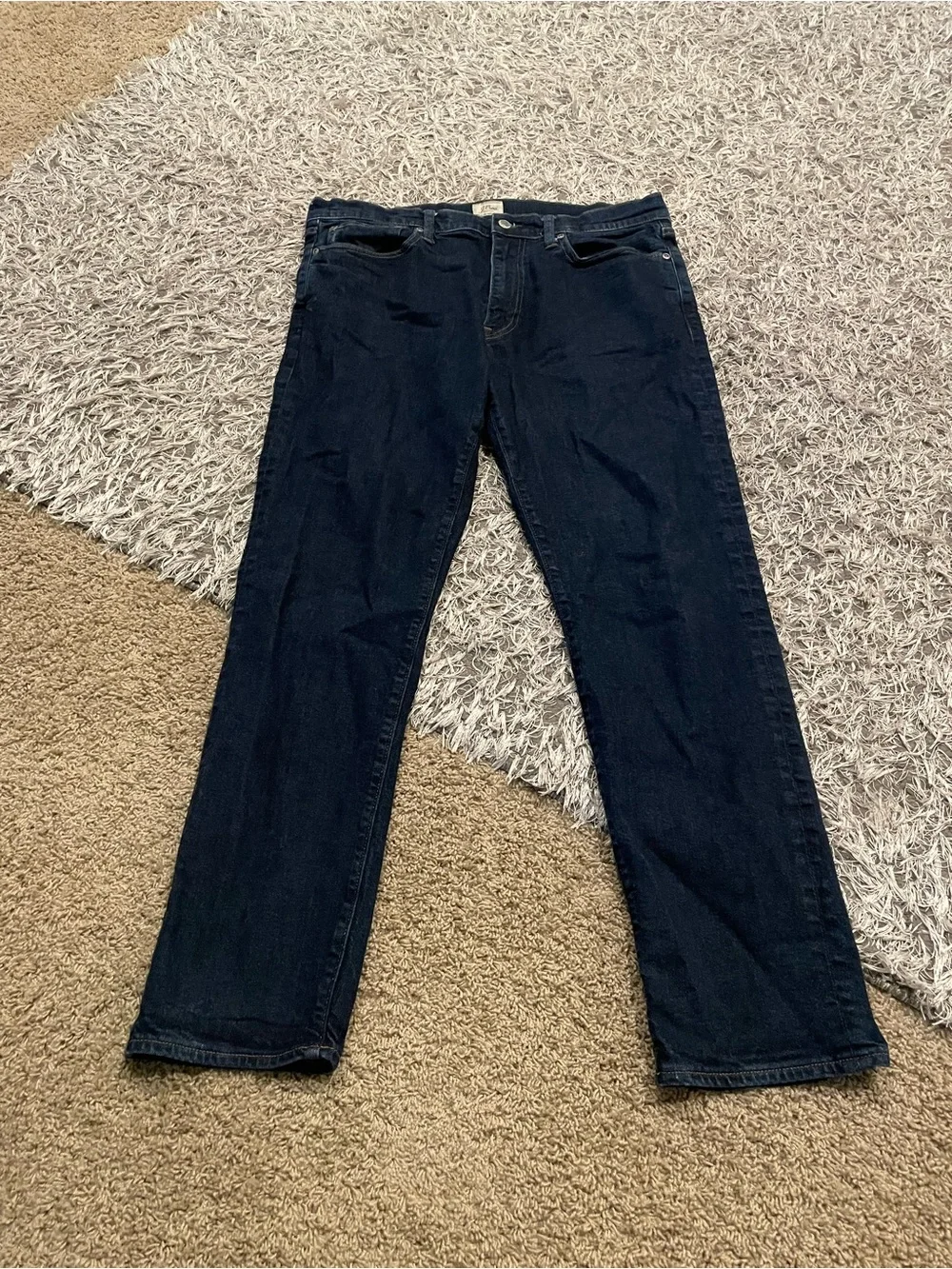 J-CREWMen's Dark Blue Straight-Leg Jeans 1040